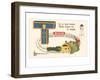 T is a Toy Train-null-Framed Art Print