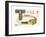 T is a Toy Train-null-Framed Art Print