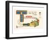 T is a Toy Train-null-Framed Art Print