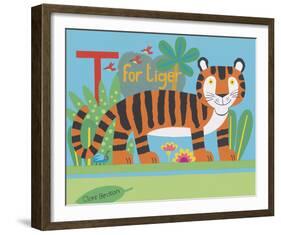 T is for Timmy Tiger-Clare Beaton-Framed Giclee Print