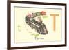 T is for Train-null-Framed Art Print