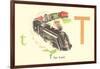 T is for Train-null-Framed Art Print