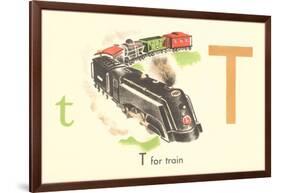 T is for Train-null-Framed Art Print