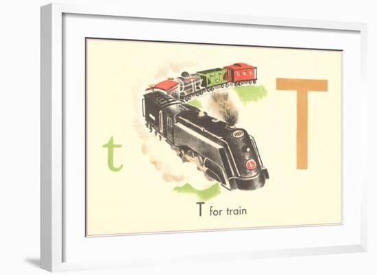 T is for Train-null-Framed Art Print