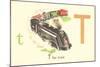 T is for Train-null-Mounted Art Print