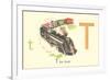 T is for Train-null-Framed Premium Giclee Print