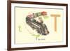 T is for Train-null-Framed Premium Giclee Print