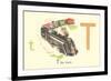 T is for Train-null-Framed Premium Giclee Print