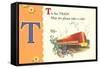 T is for Train-null-Framed Stretched Canvas