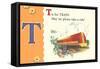 T is for Train-null-Framed Stretched Canvas