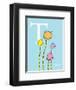 T is for Trees (blue)-Theodor (Dr. Seuss) Geisel-Framed Art Print