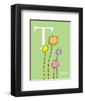 T is for Trees (green)-Theodor (Dr. Seuss) Geisel-Framed Art Print