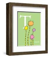 T is for Trees (green)-Theodor (Dr. Seuss) Geisel-Framed Art Print