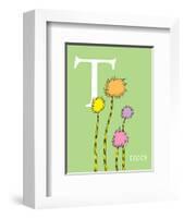 T is for Trees (green)-Theodor (Dr. Seuss) Geisel-Framed Art Print