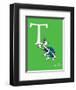 T is for Turtle (green)-Theodor (Dr. Seuss) Geisel-Framed Art Print