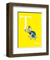 T is for Turtle (yellow)-Theodor (Dr. Seuss) Geisel-Framed Art Print