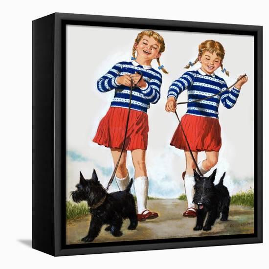 T Is for Twin, Illustration from 'Treasure'-Clive Uptton-Framed Stretched Canvas
