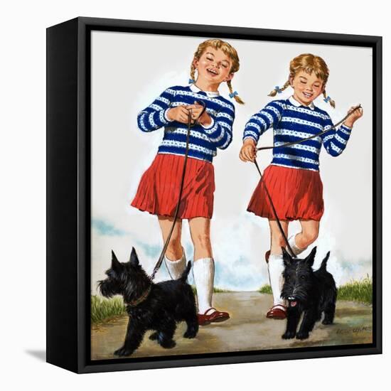 T Is for Twin, Illustration from 'Treasure'-Clive Uptton-Framed Stretched Canvas