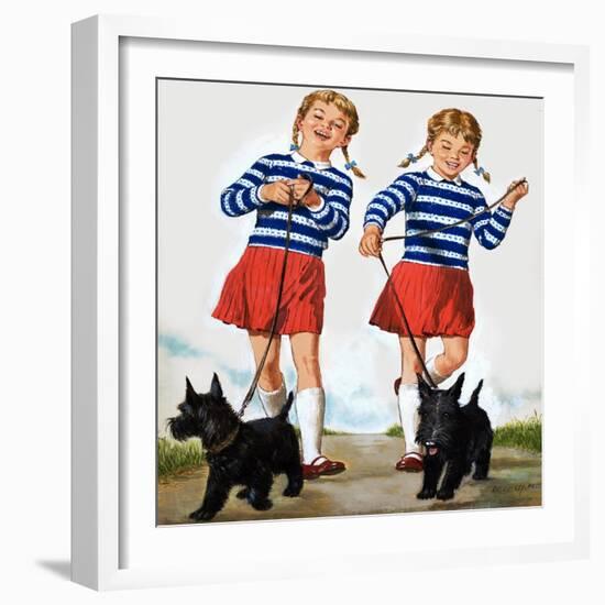 T Is for Twin, Illustration from 'Treasure'-Clive Uptton-Framed Giclee Print