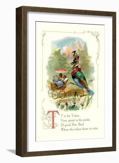 T is for Twins-null-Framed Art Print