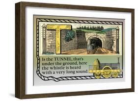 T is the Tunnel-null-Framed Art Print
