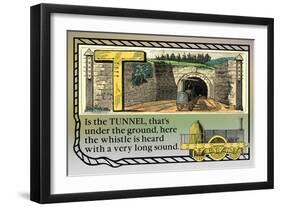 T is the Tunnel-null-Framed Art Print