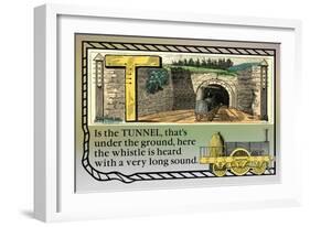 T is the Tunnel-null-Framed Art Print