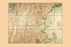 Map of the Most Inhabited Part of New England-T. Jefferys-Art Print