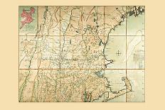 Map of the Most Inhabited Part of New England-T. Jefferys-Stretched Canvas