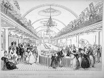 Interior of Grocers' Hall During a Banquet, City of London, 1830-T Kearnan-Framed Stretched Canvas