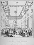 Interior of Grocers' Hall During a Banquet, City of London, 1830-T Kearnan-Framed Stretched Canvas