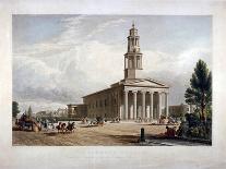 View of St Bride's Avenue Including the Premises of Pitman and Ashfield, City of London, 1825-T Kearnan-Mounted Giclee Print