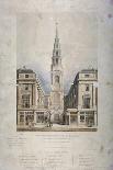 View of St Bride's Avenue Including the Premises of Pitman and Ashfield, City of London, 1825-T Kearnan-Giclee Print