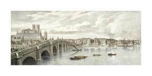 View of the North Bank of the Thames II-T M Baynes-Framed Premium Giclee Print