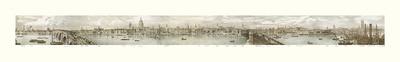 View of the North Bank of The Thames I-T M Baynes-Mounted Premium Giclee Print
