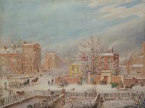 Marylebone Road at the Junction with Lisson Grove Showing the Philological School in Summer, 1849-T. Paul Fisher-Giclee Print