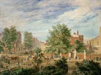 Marylebone Road at the Junction with Lisson Grove Showing the Philological School in Summer, 1849-T. Paul Fisher-Giclee Print