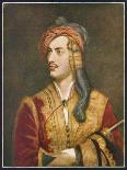 George Gordon Lord Byron English Poet Depicted Here in His Costume as a Greek Patriot-T. Phillips-Photographic Print