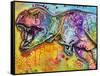 T Rex 2-Dean Russo-Framed Stretched Canvas