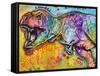 T Rex 2-Dean Russo-Framed Stretched Canvas