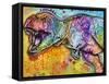 T Rex 2-Dean Russo-Framed Stretched Canvas