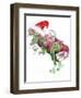 T Rex Christmas-Stephanie Analah-Framed Giclee Print