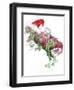 T Rex Christmas-Stephanie Analah-Framed Giclee Print