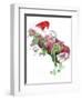 T Rex Christmas-Stephanie Analah-Framed Giclee Print