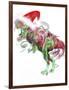 T Rex Christmas-Stephanie Analah-Framed Giclee Print