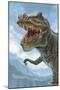 T Rex Dinosaur-Lantern Press-Mounted Art Print