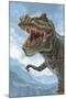 T Rex Dinosaur-Lantern Press-Mounted Art Print