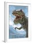 T Rex Dinosaur-Lantern Press-Framed Art Print