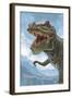 T Rex Dinosaur-Lantern Press-Framed Art Print