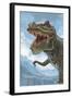 T Rex Dinosaur-Lantern Press-Framed Art Print